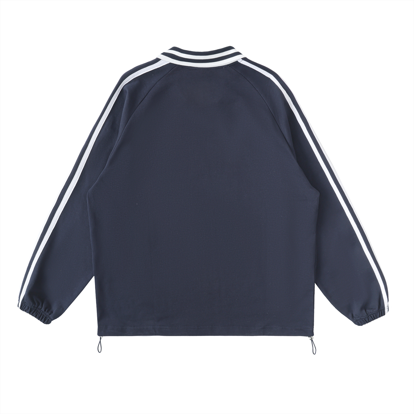 DSD - Contrast Striped Lapel Collar Sweatshirt