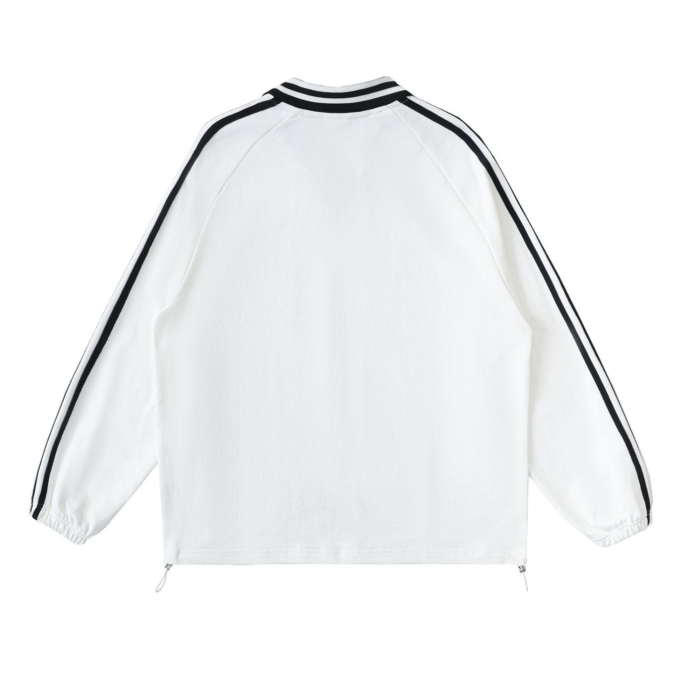 DSD - Contrast Striped Lapel Collar Sweatshirt