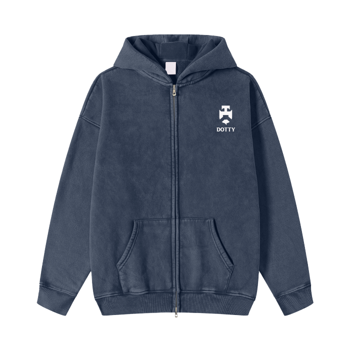 DOTTY - Streetwear Fleece Hoodie Jacket - 360 GMS