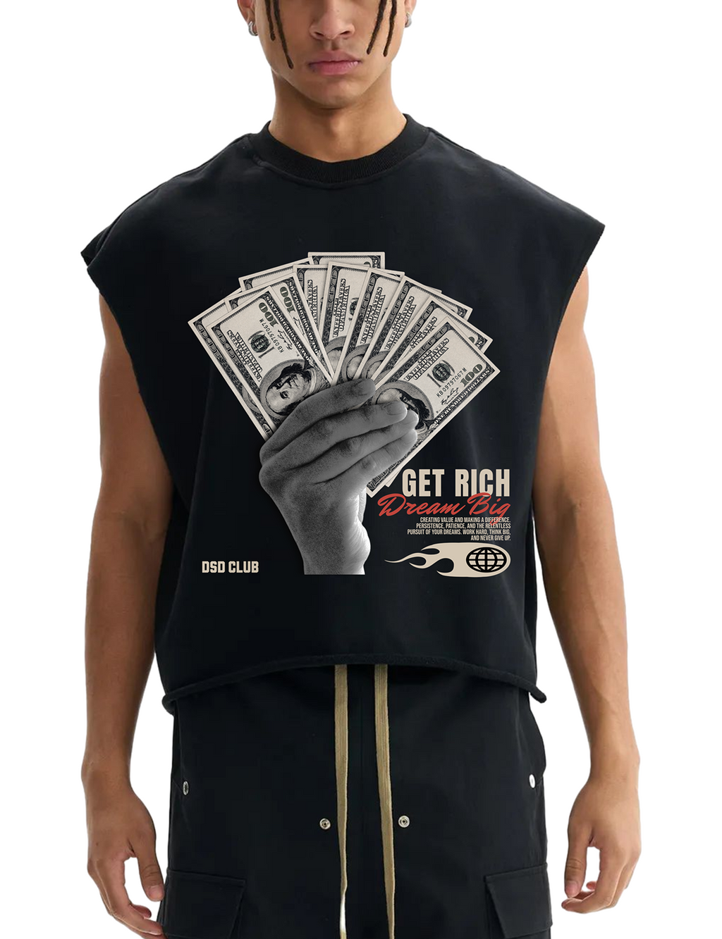 DSD - Get Rich Boxy Tank Top