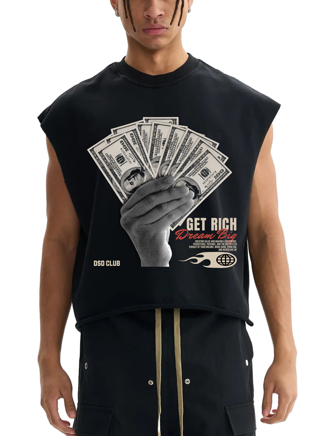 DSD - Get Rich Boxy Tank Top