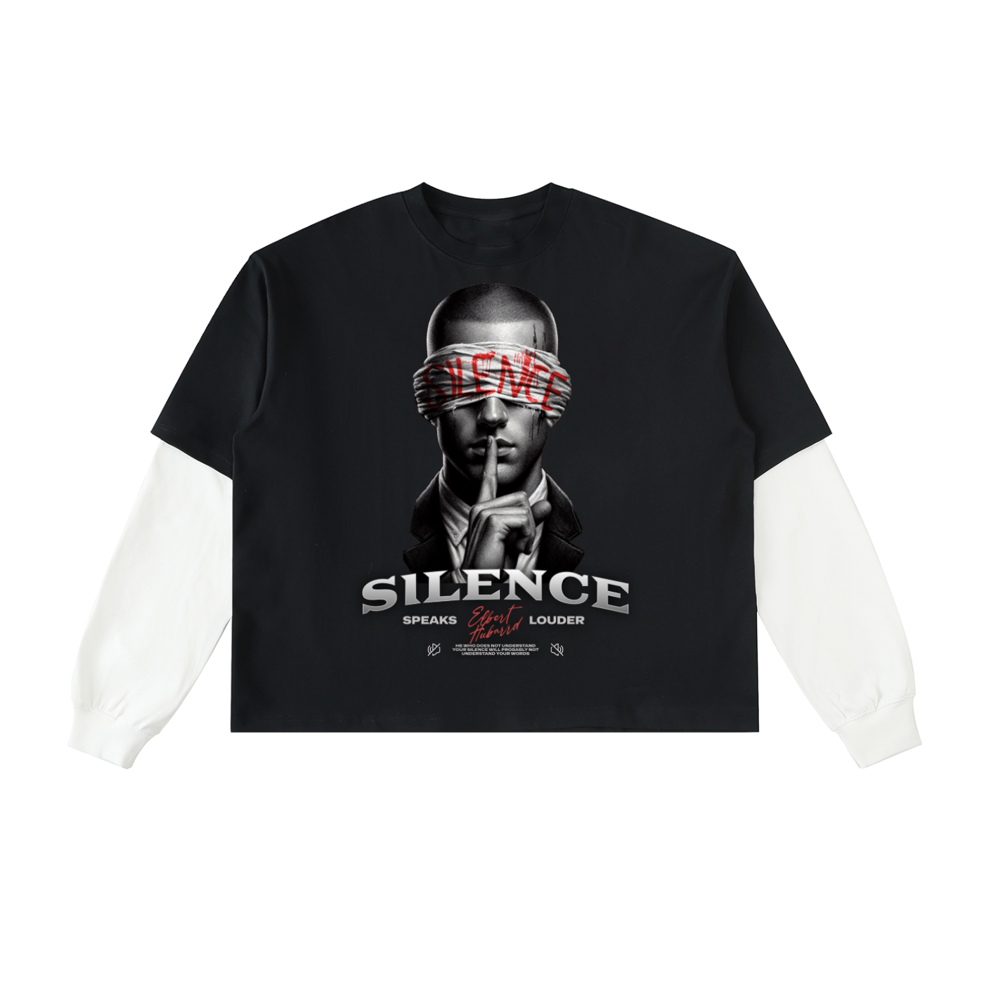 DSD - SILENCE Layered Sleeve T-Shirt